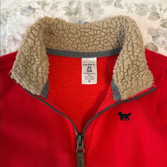 Carter's Red Kids Sweatshirt with Embroidered Dog - Picture 2 of 4